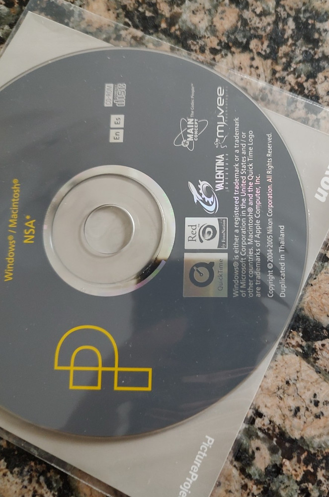 NIKON PictureProject 1.6 Windows / MAC CD 2004-2005 with CD Reference Manual