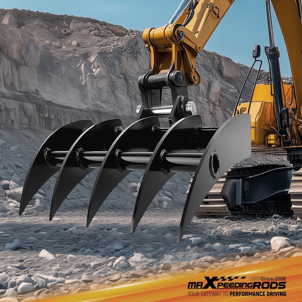 Excavator Grading Rake Attachment 19.3" for Mini Equipment Under 3 Ton