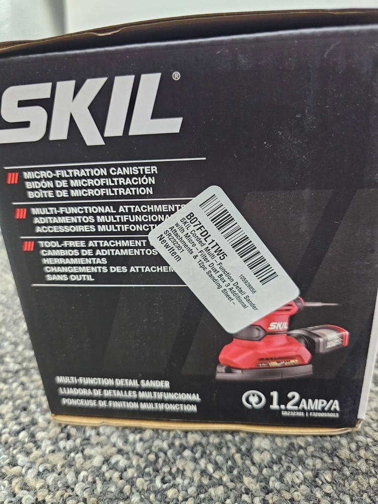 SKIL SR232301 Multi-Function Detail Palm Sander Assembly 1.2 amp