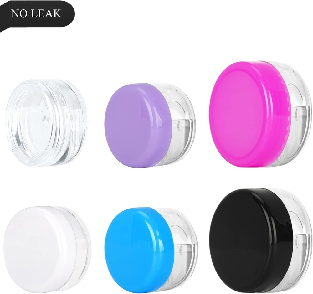 Mini Sample Containers with Lids, Empty Jars, 3 Gram, 50 Pack