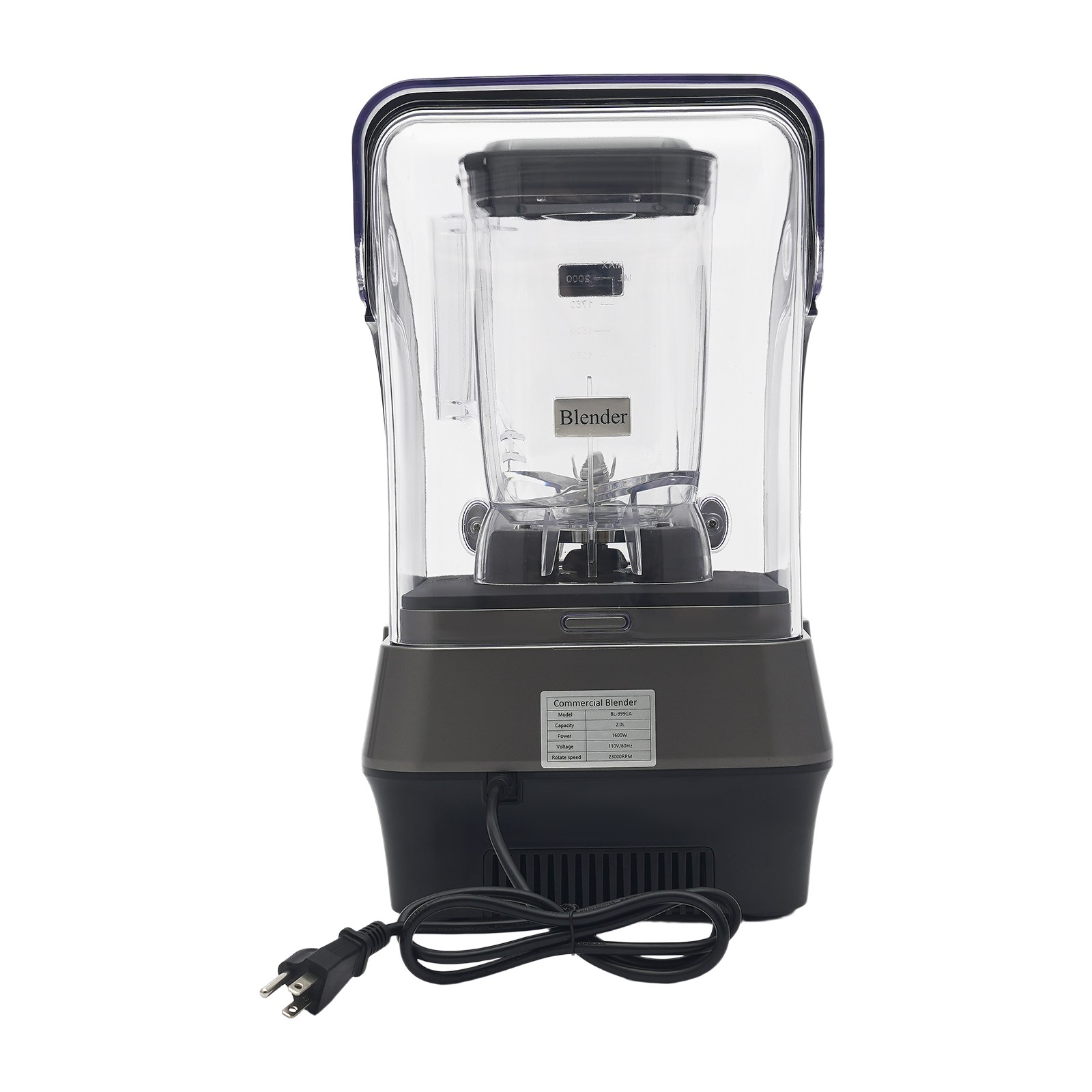 Multifunctional Blending Machine, Blender with Thick Shield, Commercial Blender