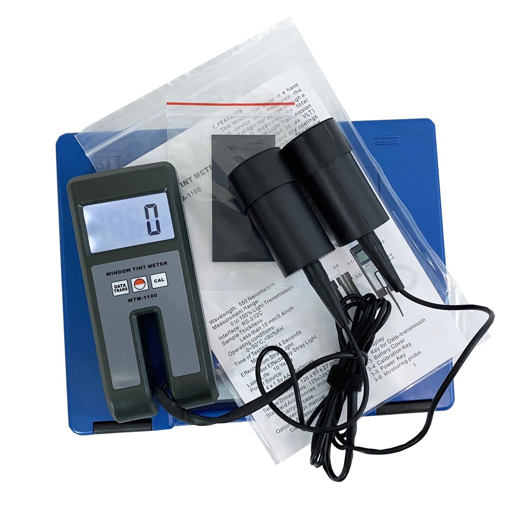 Light Transmission Meter Window Tint Meter with Range 0~100% for Plastic Sheet