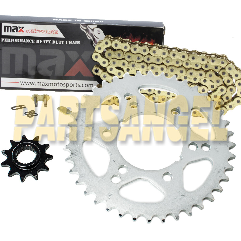 Gold O-Ring Chain and Sprocket Kit for 11/40 78L2001 2002 Polaris 325 Trail Boss