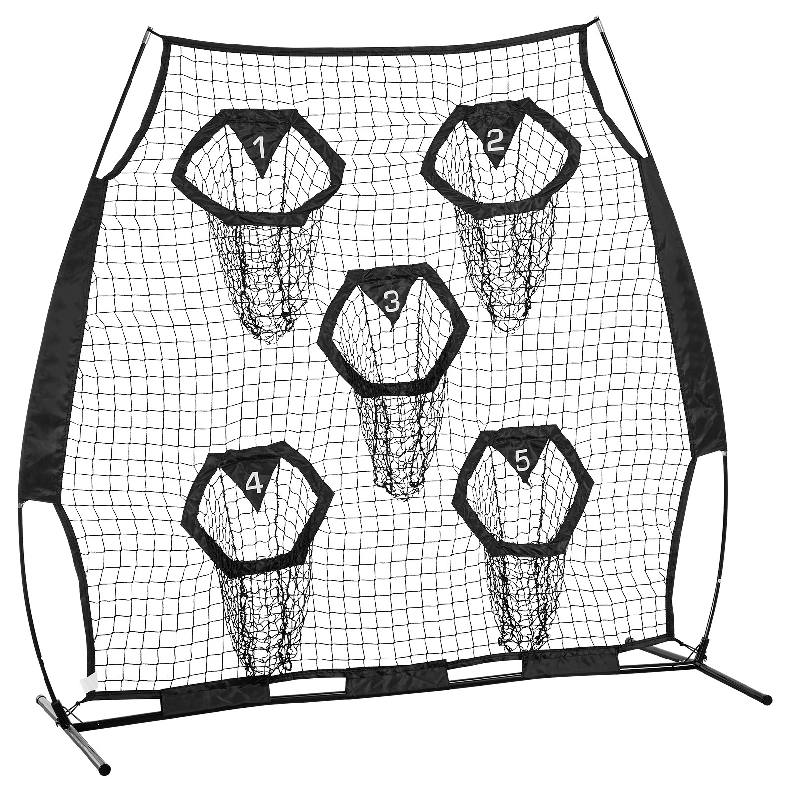 Uimoso 6x6ft Portable Football Throwing Net for QB Training and Practice - Black