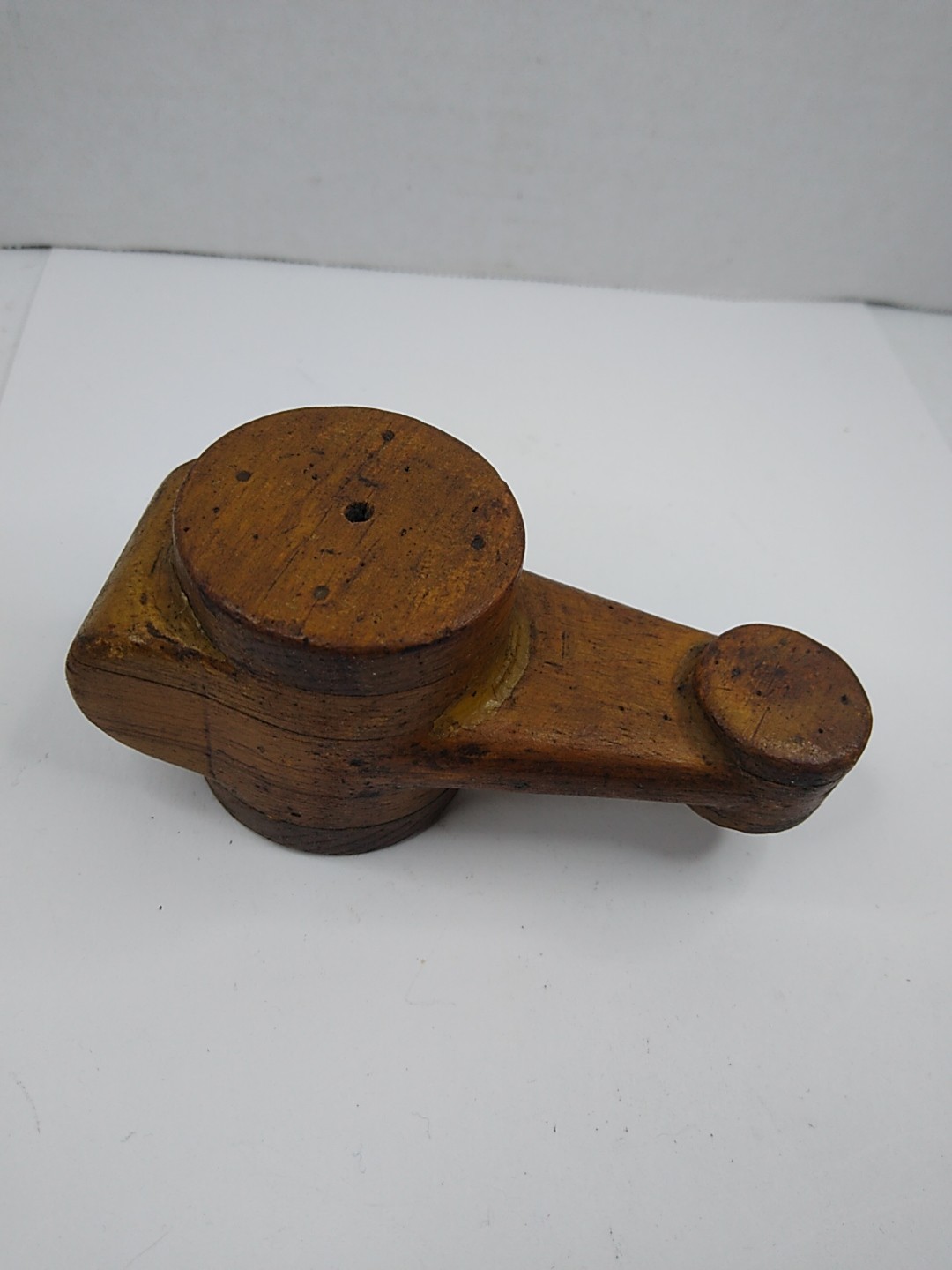 Vintage Wooden Wood Foundry Industrial Mold R.J. Reynolds Steampunk Art