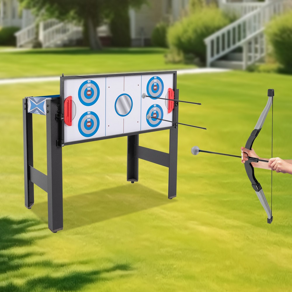 Rectangular Multi Game Table Combo Game Table Game Desk Floor Standing 5-In-1