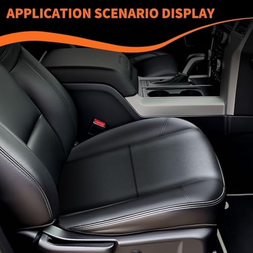 2 PCS Seat Covers Compatible with Escalade 2007-2014 Driver & Black Bottom