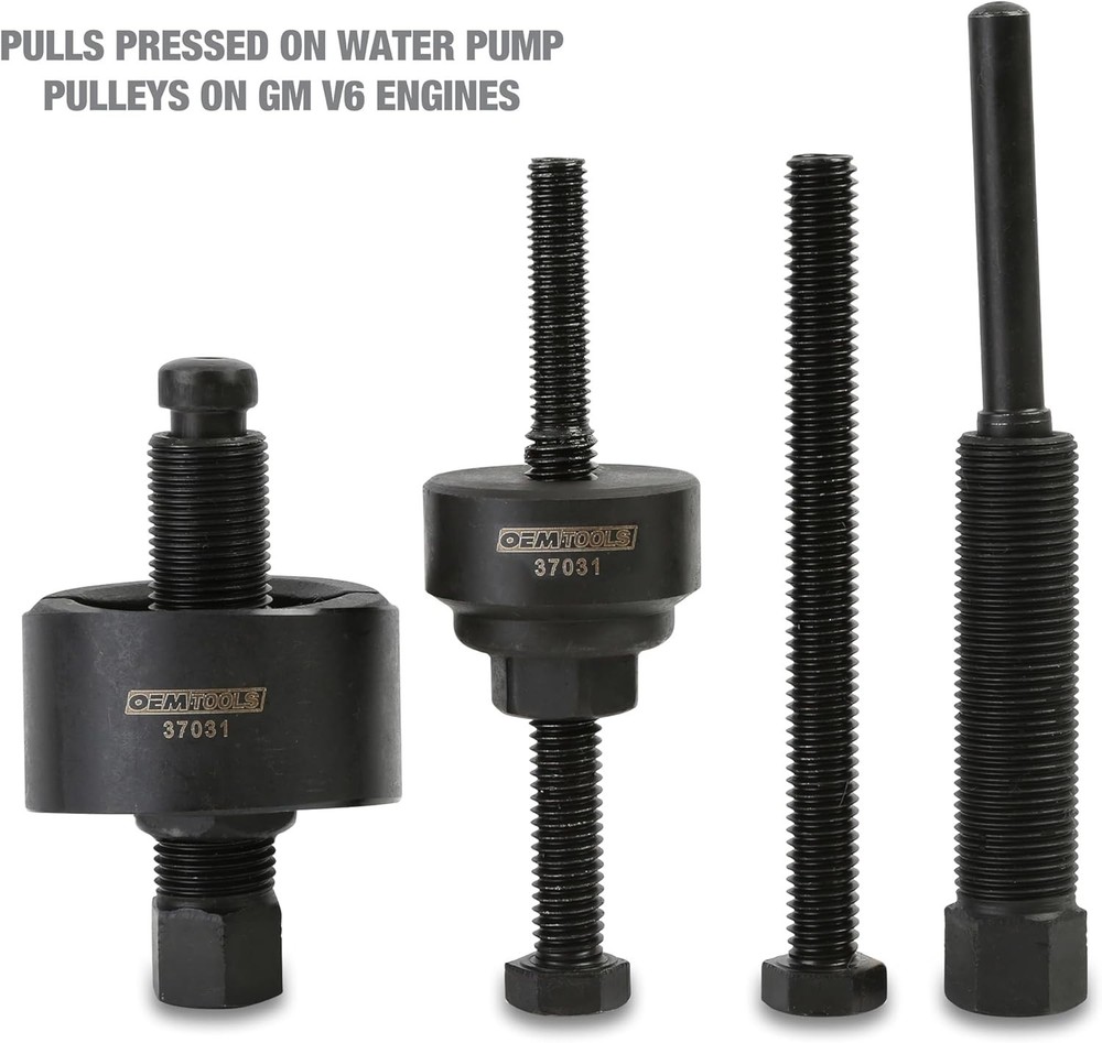 Versatile Power Steering Pump Pulley Tool Set - Fits Multiple Domestic Vehicles