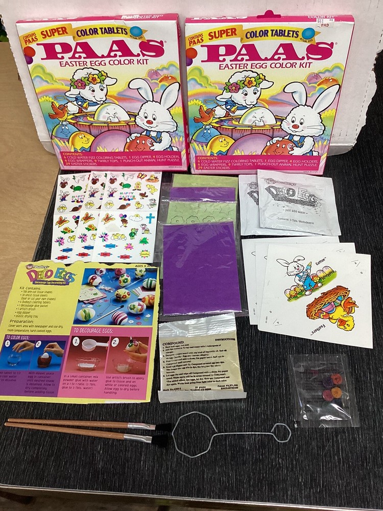 Paas And Dudley’s Easter Egg Color Kits And Extras