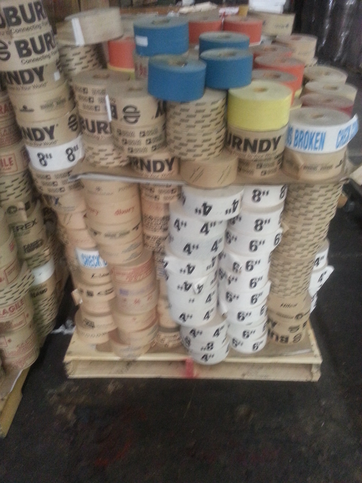 GUMMED TAPE REINFORCED*MISPRINTS 10 ROLLS 450'  47.50 /CS     MUST READ    PATCO