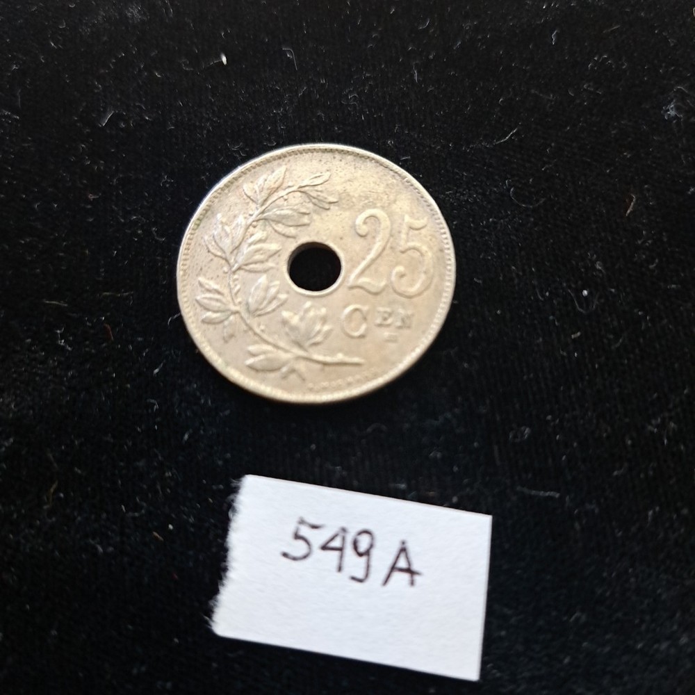 1922 Belgium 25 Centimes.#549a