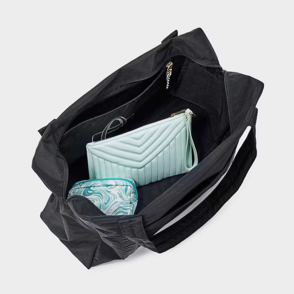 Essential Packable Weekender Duffel Bag - Universal Thread Black