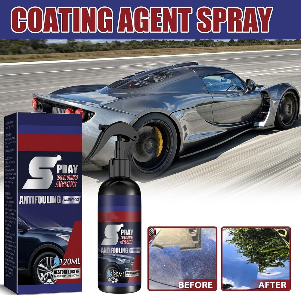 2PCS Spray coating agent Multi-functional Coating Renewal Agent, Car Coating...