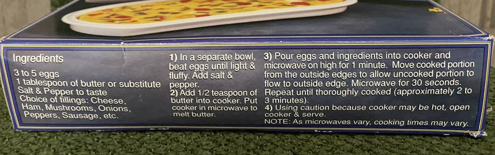 Microwave Omelet Maker Cooker Breakfast Gadget Tool Eggs Quick & Easy