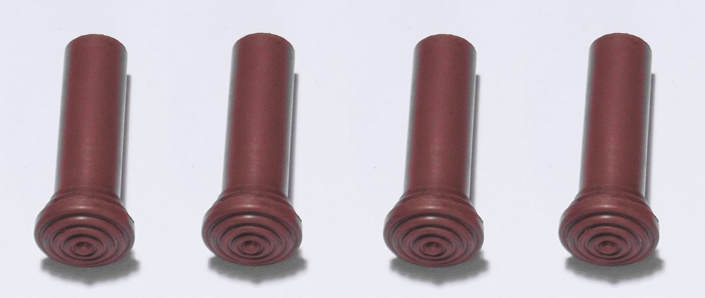 Set Of 4 Pull Up Push Down Door Lock Rod Knobs Brown