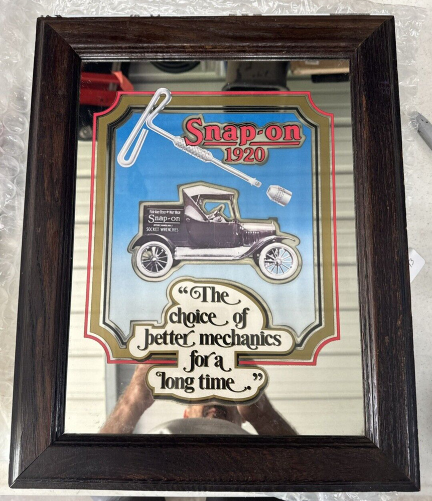 Snap-on Tools Advertising Mirror 1920 19 1/2"x16"