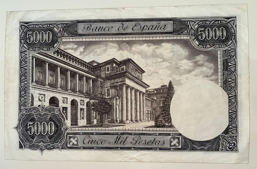 Billete de 5000 pesetas de España