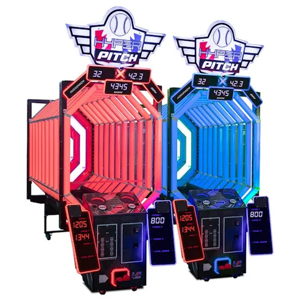 LAI Games HYPERpitch Baseball Pitching Throwing Ticket Redemption Arcade Game