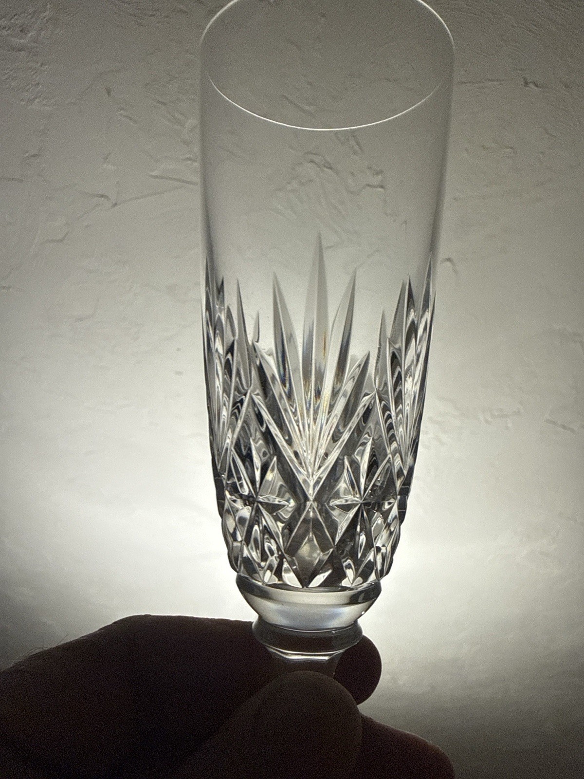 5 Champagne Flutes In Crystal From Saint Louis Model Tommy Signed Height 18.7Cm