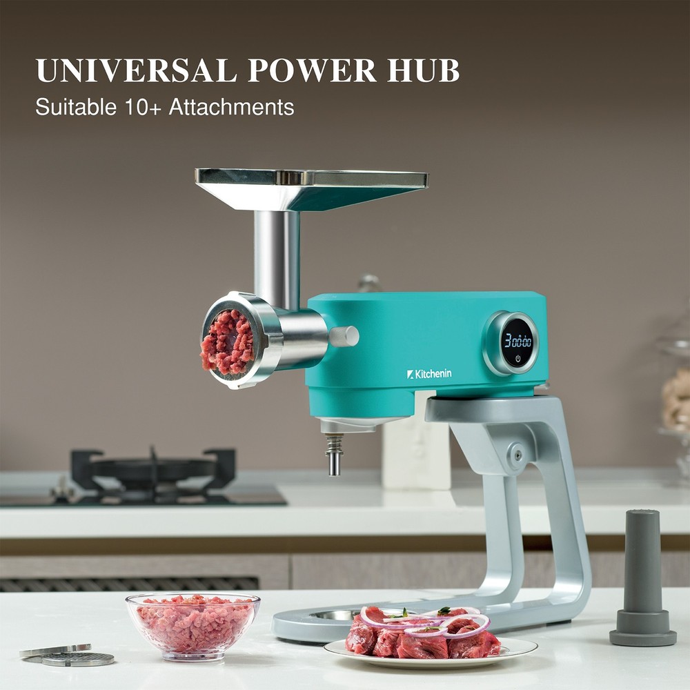 kitchenin 5.3Qt Stand Mixer DC Copper Motor Quiet ≤68dB Timer Flex Paddle used