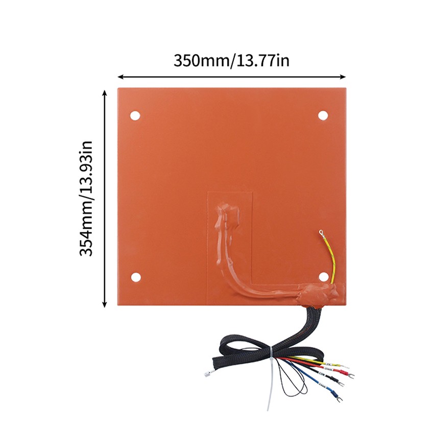 Heating Plate Silicone Heated Mat 3D Printer Bed Adhesive for K2 PLUS 3D Printer