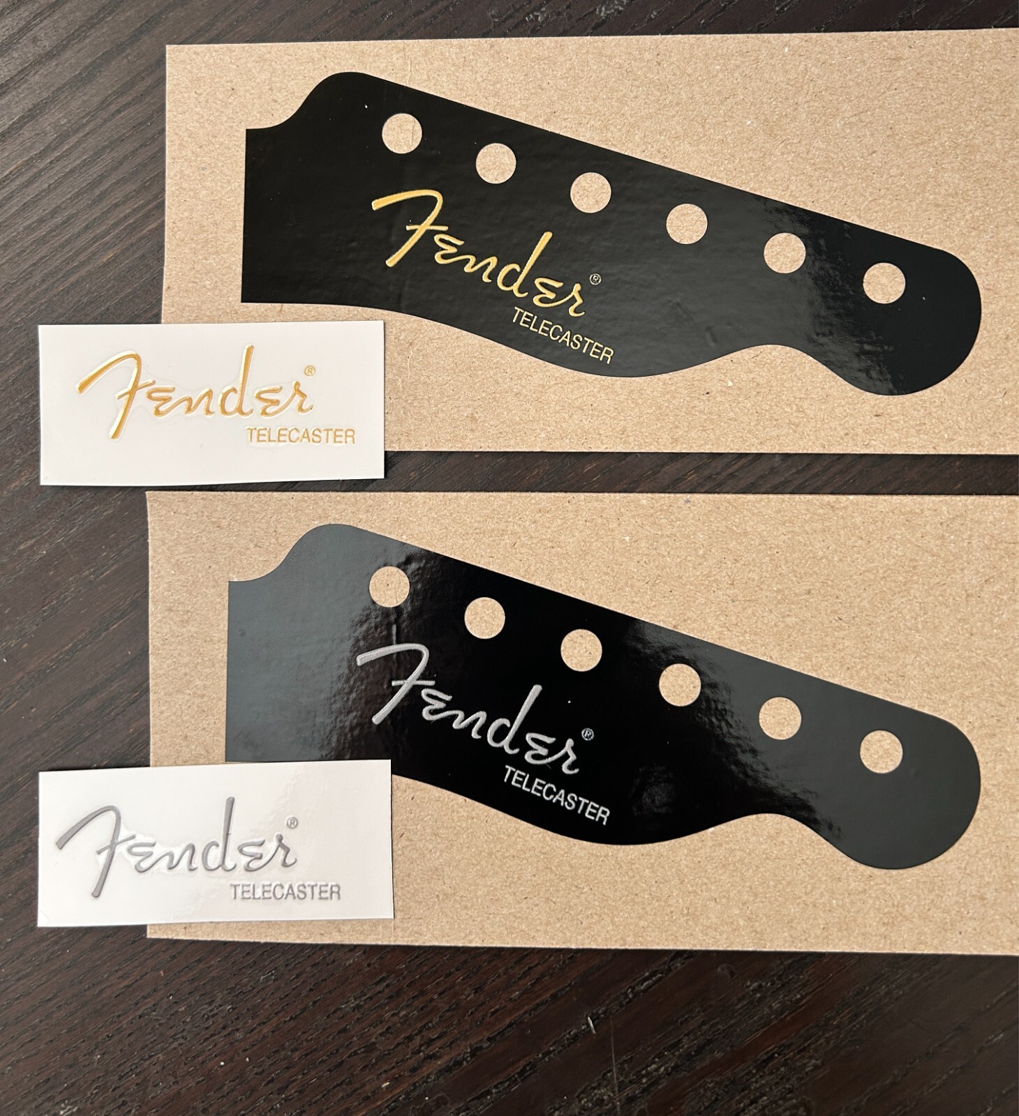 Fender Telecaster Solid color Raised UV DTF instant headstock decal