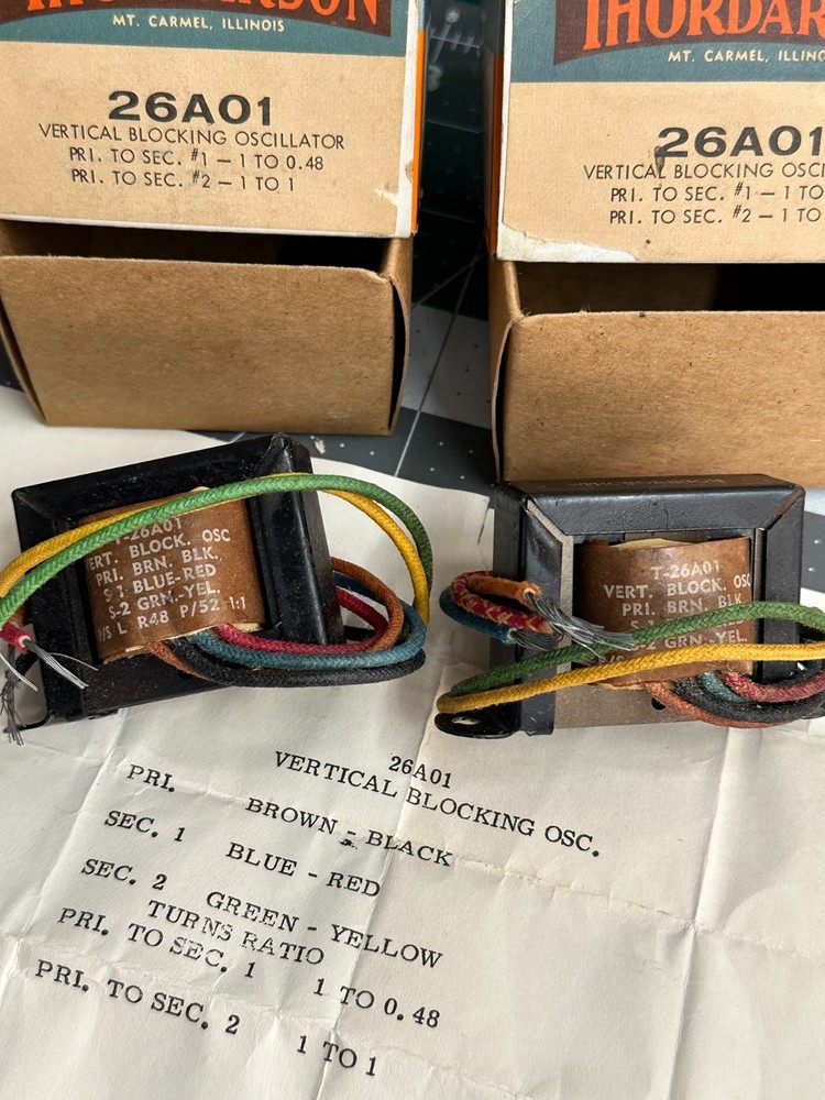 2-pack VINTAGE Thordarson 26A01 VERTICAL BLOCKING OSCILLATOR