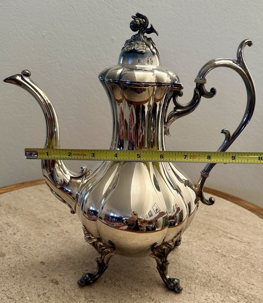 Vintage Reed & Barton Winthrop Silverplate Tea Coffee Service Set 5 Piece Tray