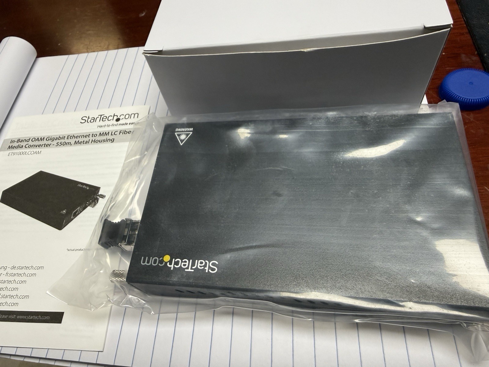 StarTech.com ET91000LCOAM, OAM Gigabit Ethernet to MM LC Fiber Media Converter