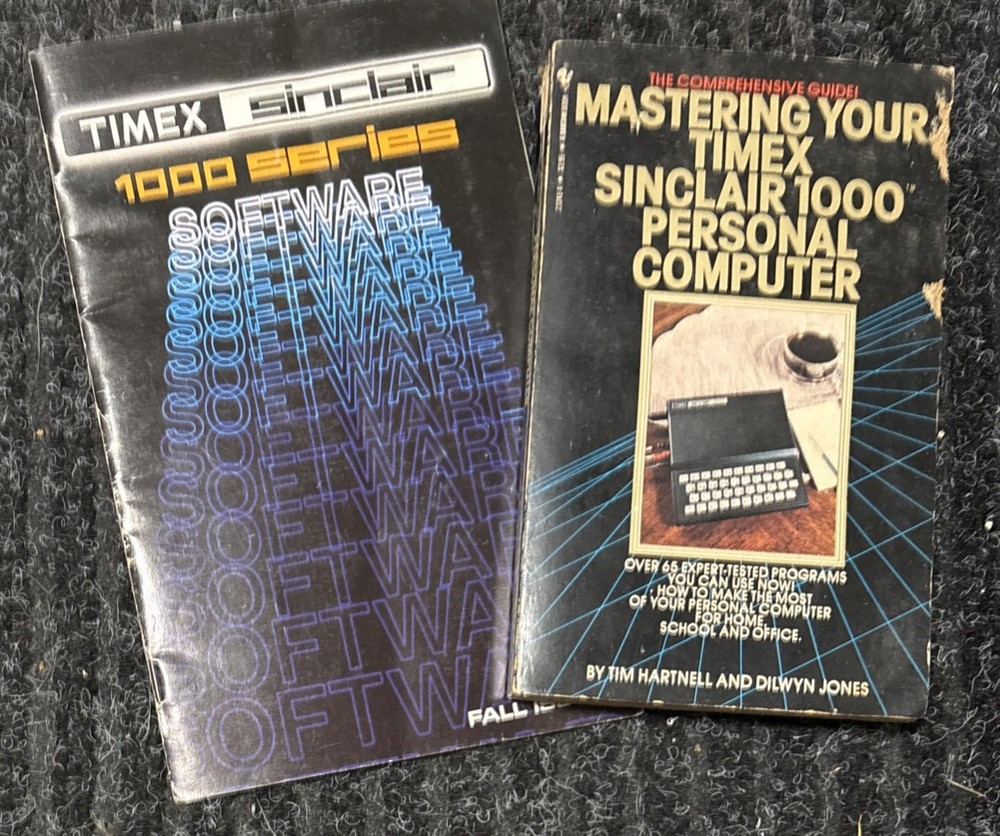 Timex Sinclair 1000 Computer Software Catalog And Mastering Book.