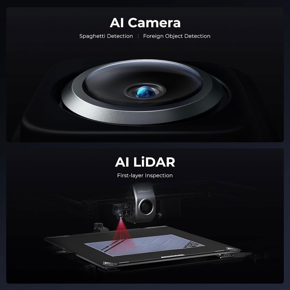 Creality K1 Max 3D Printer, 600mm/s High-Speed w/Auto Leveling Smart AI Function