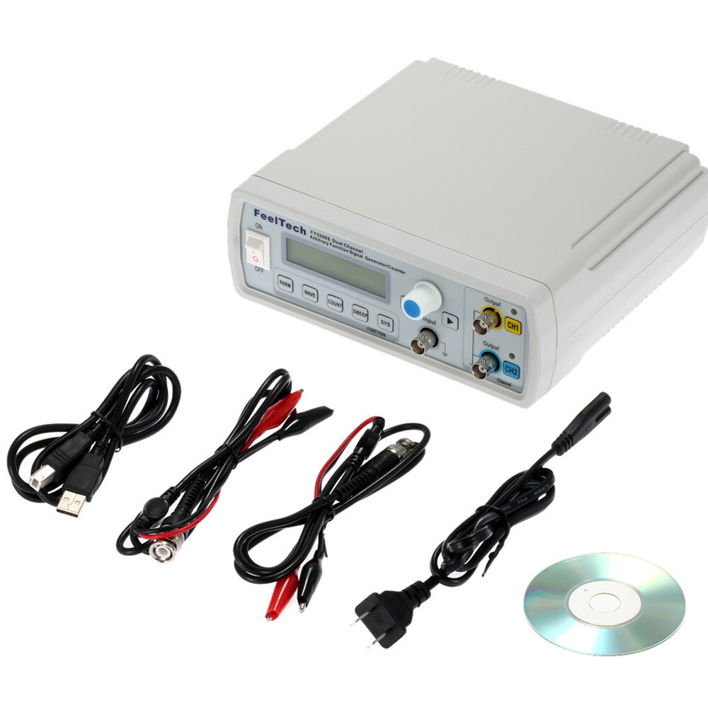 2 Channels 24MHz DDS Function Signal Generator Waveform Frequency Meter H7C1