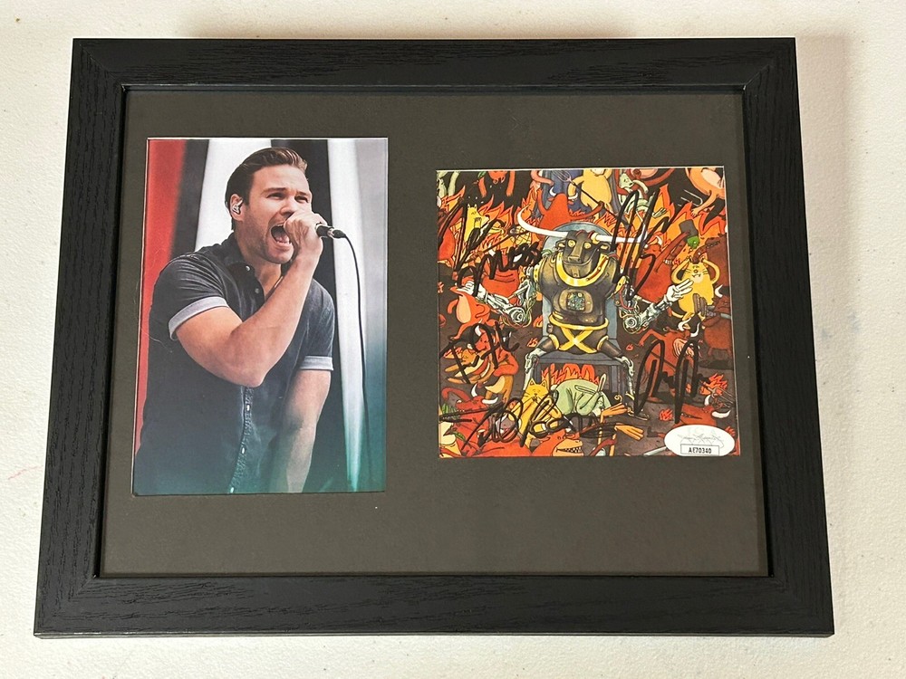 DANCE GAVIN DANCE AUTOGRAPHED SIGNED FRAMED AFTERBURNER CD COVER JSA COA AE70340