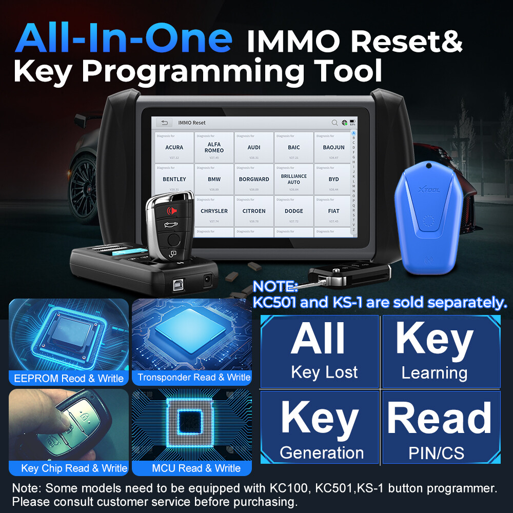 XTOOL IP819 Bidirectional Coding Scanner Full System Diagnostic Tool 39+ Reset