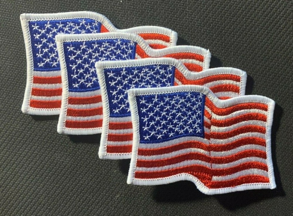 American flag patch waving flag patch waving american flag patch usa flag 3.5"