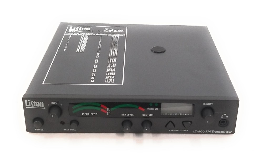 New Listen Technologies LT-800-072-01 Stationary RF Transmitter 72MHz No Adapter