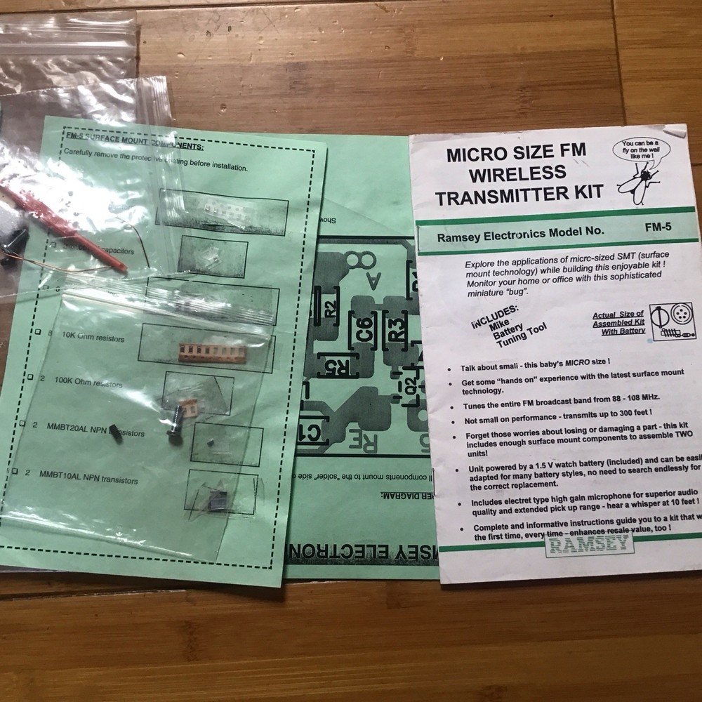 1990s Ramsey electronics Transmitter ￼Kit FM5