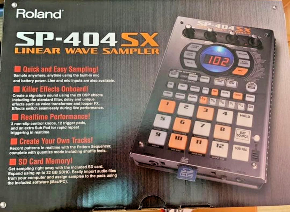 [NIB OPENED] Roland SP-404SX Linear Wave Sampler w/ Sample CDs Cable SD Card