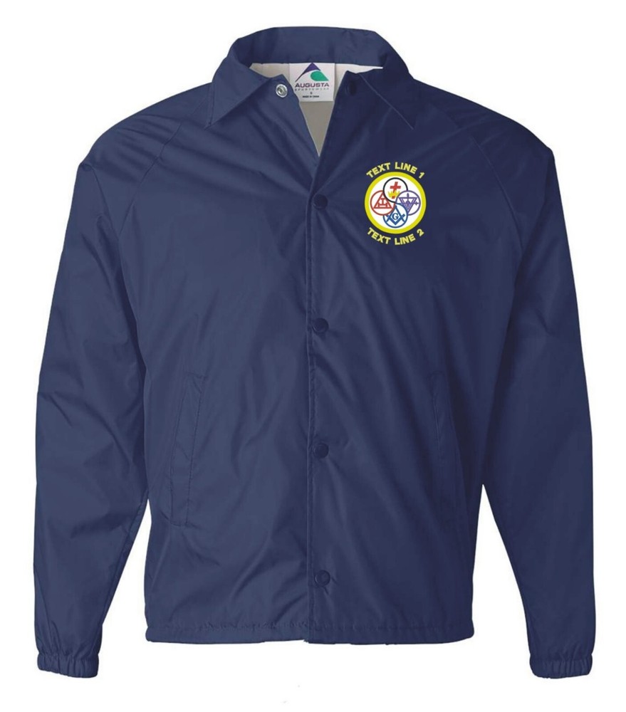 York Rite Embroidered Windbreaker #908