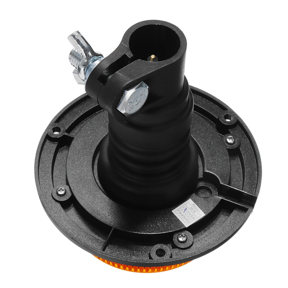 Rotating 18 LED Flashing Beacon Flexi DIN Pole Mount Tractor Warning Light Amber