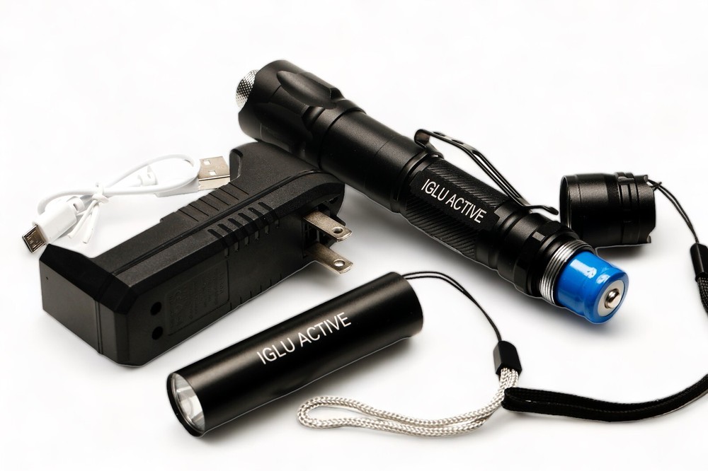 GREEN LASER POINTER High Power + Free Pocket Flashlight and Case
