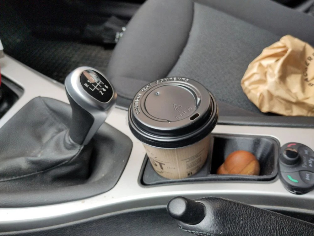 BMW E90 E91 E92 E93 Cup Holder Insert 3 Series 2006-2013 Interior Trim Black