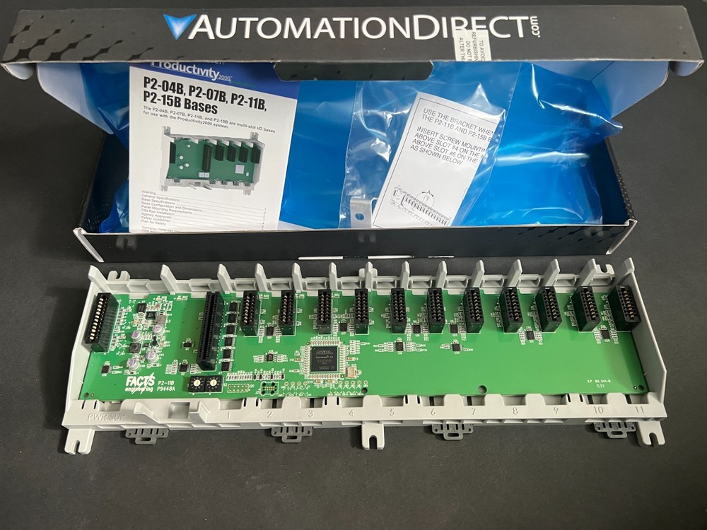 Automation Direct P2000 11 Slot Base P2-11B