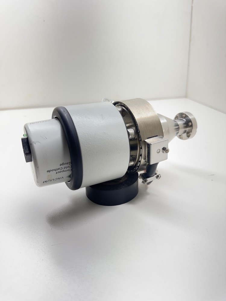 “Vacuum Cold Cathode Ion Gauge Head Flange Assembly Lab Equipment Untested