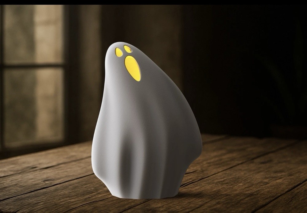 SUPER CUTE GHOST HALLOWEEN TEE LIGHT UP DECORATION FOR FALL