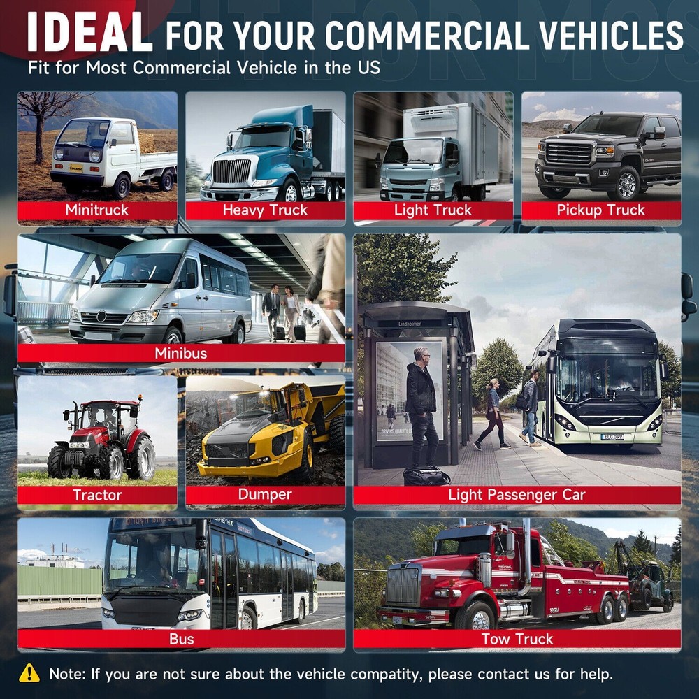 LAUNCH Diesel Truck Scanner Full HD OBD2 Diagnostic Code Reader DPF Regen 7Reset