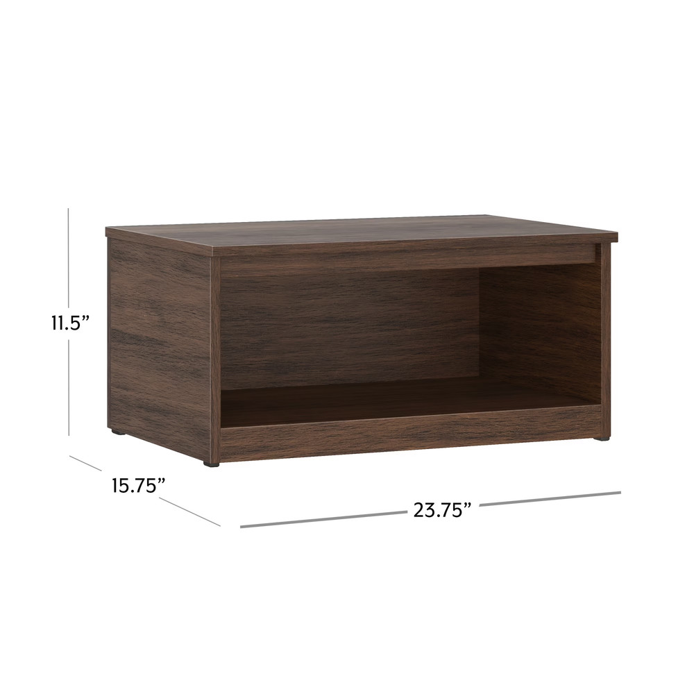 Ardent Open Shelf Modular Storage System, Walnut