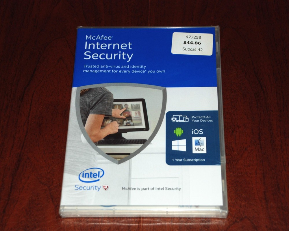 McAfee Internet Security  2016  for Windows, Mac & iOS,  Android Devices SEALED