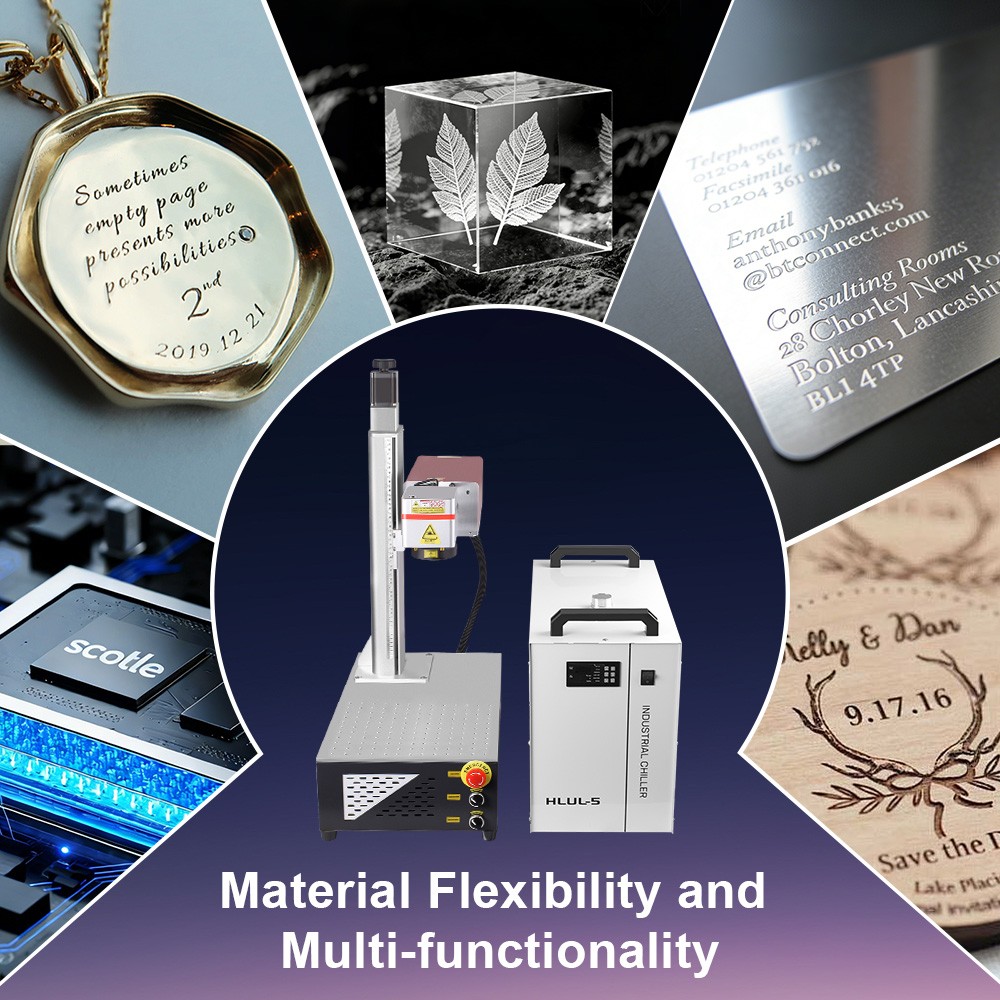 10W UV Laser Marking Machine 3D Crystal Laser Inside Engraving Motorized70&200mm