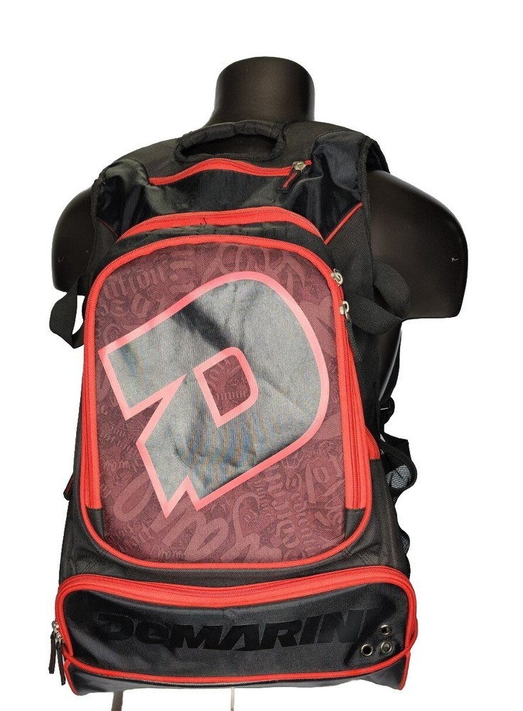 DeMarini Baseball Softball Bat Backpack Bag Black Red Insane Dedication
